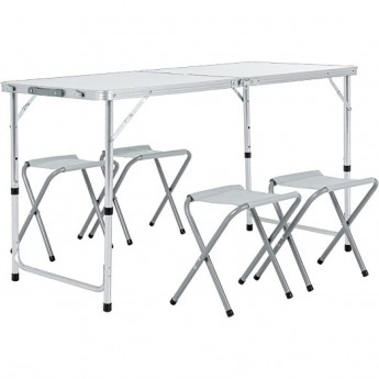 Набор мебели для пикника GREEN GLADE M790-1 мраморный белый Набор мебели для пикника GREEN GLADE M790-1 мраморный белый